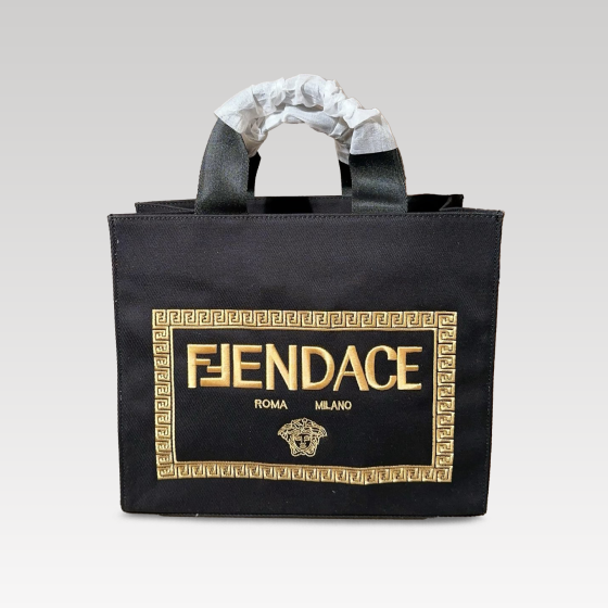 FENDI collaboration canvas tote bag